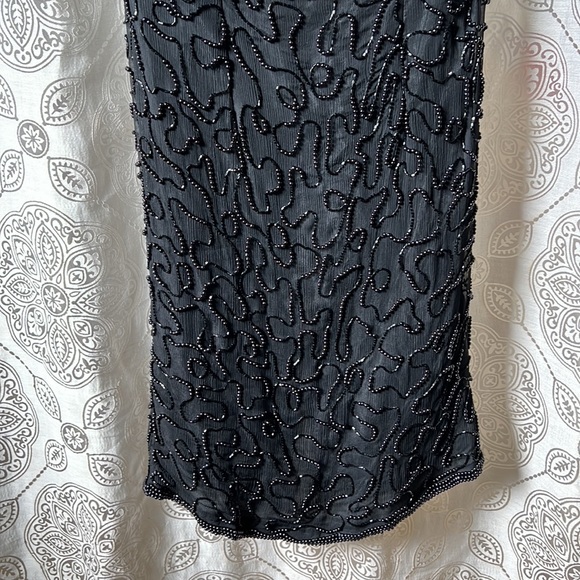 Beaded 80s party dress - Vintage 80s - Picture 4 of 7